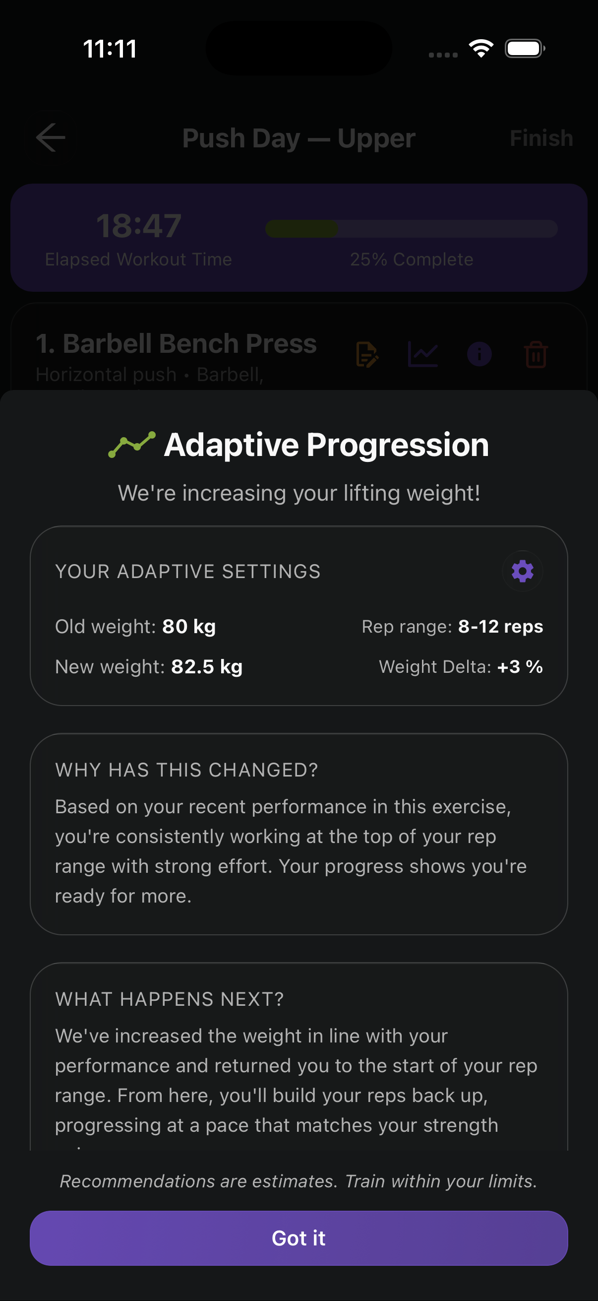 Limitless progression modes